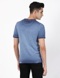 Chest Print Crew Neck Tee