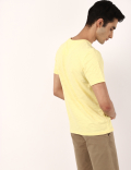 Cotton Slub Tee with Palm Tree Print