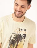 Pure Cotton Printed Round Neck T-Shirt