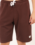 Pure Cotton Self Design Regular Fit Shorts
