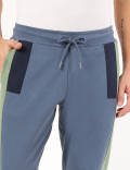 Pure Cotton Colorblock Slim Fit Jogger