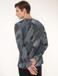 Pure Cotton Camouflage Crew Neck T-Shirt