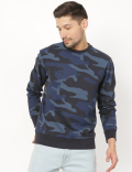Cotton Mix Printed Round Neck Sweatshirt