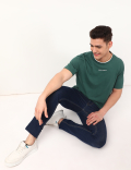 Pure Cotton Plain Round Neck T-Shirt