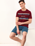 Cotton Mix Plain Regular Fit Shorts