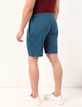 Cotton Mix Plain Regular Fit Shorts