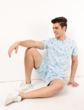 Pure Cotton Tie & Dye Round Neck T-Shirt