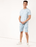 Pure Cotton Tie & Dye Round Neck T-Shirt