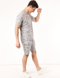 Pure Cotton Tie & Dye Round Neck T-Shirt