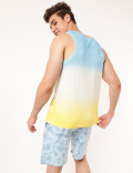 Pure Cotton Ombre Round Neck Vest