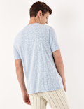 Cotton Mix Printed Crew Neck Tshirt