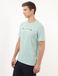 Cotton Mix Printed Crew Neck Tshirt