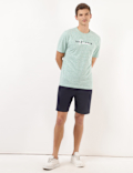 Cotton Mix Printed Crew Neck Tshirt
