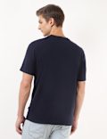 Pure Cotton Printed Crew Neck Tshirt