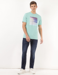 Pure Cotton Printed Crew Neck Tshirt