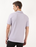 Pure Cotton Textured Polo Tshirt
