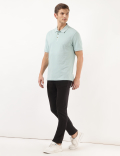 Pure Cotton Textured Polo Tshirt