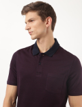 Pure Cotton Printed Polo Collar T-Shirt