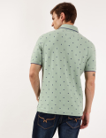 Pure Cotton Printed Polo Collar Polo Tshirt