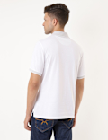 Cotton Mix Plain Polo Collar T-shirt