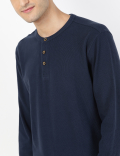 Long Sleeve Henley Tee