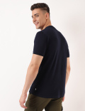 Pure Cotton Plain Mandarin Collar T-shirt