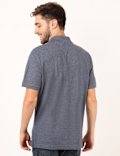 Pure Cotton Plain Polo Neck T-Shirt