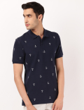AOP Anchor Polo T-Shirt