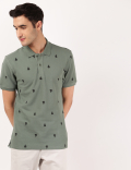 Boat Print Polo T-Shirt