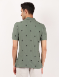 Boat Print Polo T-Shirt