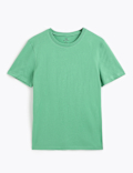 Pure Cotton Regular Fit Crew Neck T-Shirt