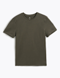 Pure Cotton Regular Fit Crew Neck T-Shirt