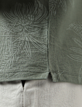 Pure Cotton Tropical Print Polo Shirt