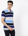 Block Stripes Polo Tee