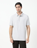 SS TWO TONE STRUCTURESMART ZIP POLO