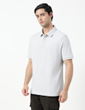 SS TWO TONE STRUCTURESMART ZIP POLO
