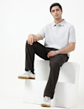 SS TWO TONE STRUCTURESMART ZIP POLO