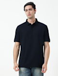 SS TWO TONE STRUCTURESMART ZIP POLO