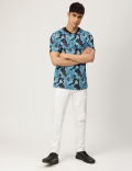 Pure Cotton Printed Crew Neck T-shirt