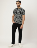 Pure Cotton Printed Crew Neck T-shirt