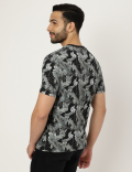 Pure Cotton Printed Crew Neck T-shirt