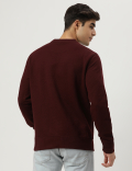 Round Neck Solid Sweatshirt