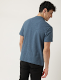 Cotton Mix Ribbed Crew Neck T-Shirt