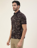 Pure Cotton Printed Polo T-Shirt