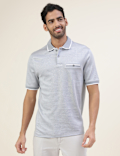 Premium Jacquard Polo With Tipping