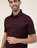 Premium Jacquard Polo With Tipping