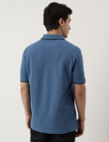 Cotton Striped Spread Collar Polo T-Shirt
