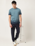Pure Cotton Ombre Crew Neck T-Shirt