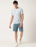 Pure Cotton Calligraphy Regular Fit Shorts