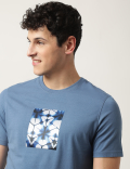 Pure Cotton Printed Crew Neck T-Shirt